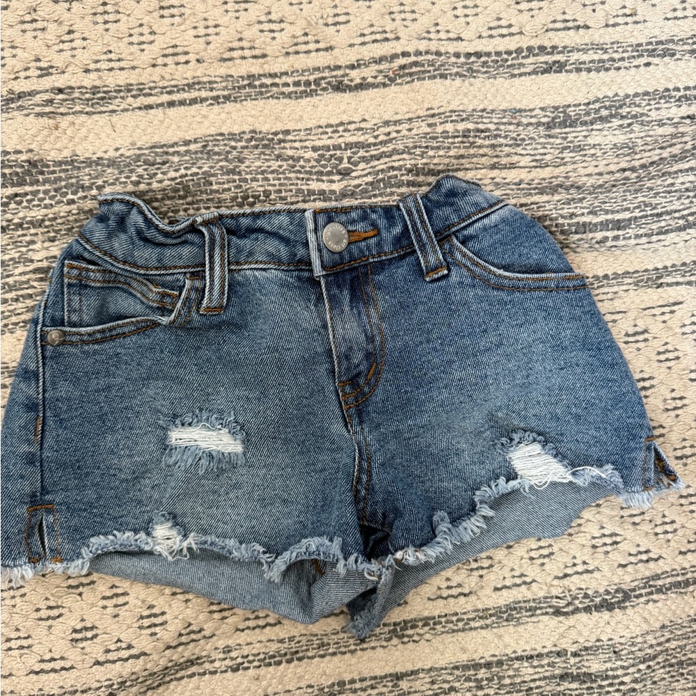 Art Class Distressed Blue Jean Shorts